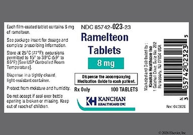 Yellow-Orange Round I And 196 - Ramelteon 8mg Tablet