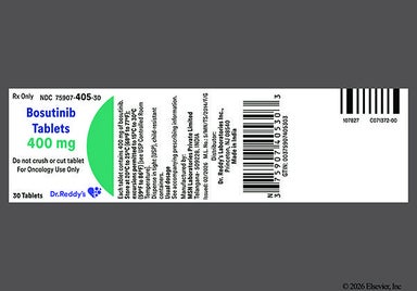 Orange Oval B And 400 - Bosutinib 400mg Tablet