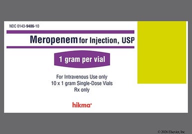 yellow - Meropenem 1g Powder for Injection