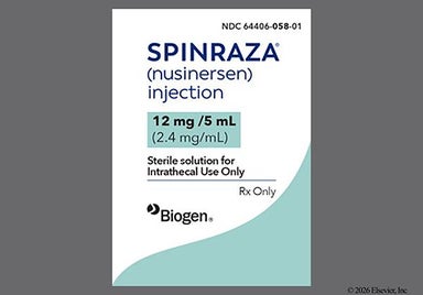 colorless - SPINRAZA 12mg/5mL Solution for Injection
