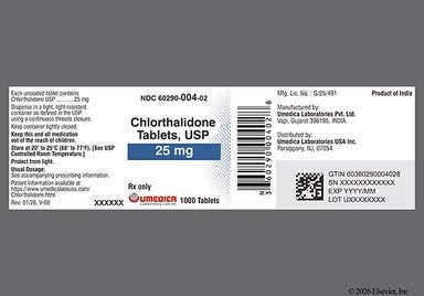 Yellow Round N - Chlorthalidone 25mg Tablet