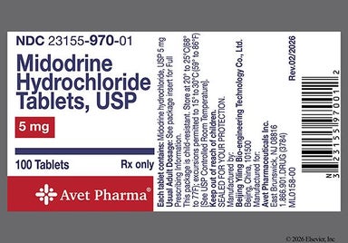 Pink Round Y L And 212 - Midodrine Hydrochloride 5mg Tablet