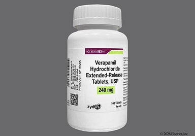 Beige Oblong 563 - Verapamil Hydrochloride 240mg Extended-Release Tablet