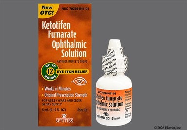 colorless - Ketotifen Fumarate 0.035% Ophthalmic Solution