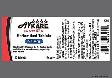 White Round 0.5 And R - Roflumilast 500mcg Tablet