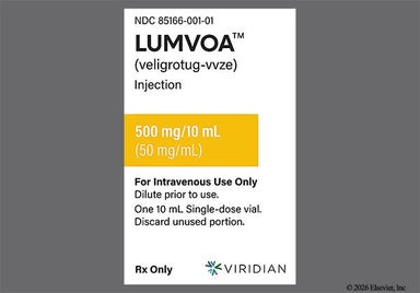 Brown Not applicable - LUMVOA 500mg/10mL Solution for Injection