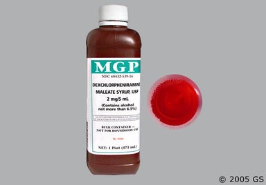 Red-orange Not applicable - Dexchlorpheniramine Maleate 2mg/5ml Solution
