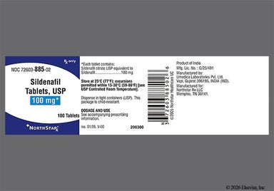 Blue Oblong 1A1 - Sildenafil Citrate 100mg Tablet
