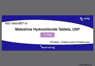 White Round L49 - Midodrine Hydrochloride 5mg Tablet