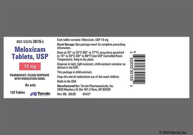 Yellow Round C75 - Meloxicam 15mg Tablet