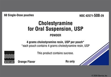 yellow - Cholestyramine 4g Powder for Suspension