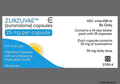 Orange S-217 25Mg - ZURZUVAE 25mg Capsule