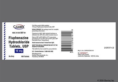 Red Round F16 And H - Fluphenazine Hydrochloride 10mg Tablet