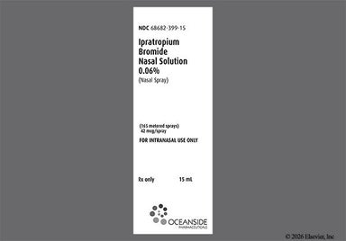 colorless - Ipratropium Bromide 0.06% Nasal Spray