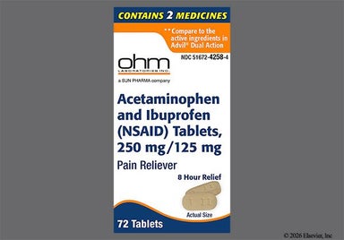 Yellow Oval T Ii - Acetaminophen/Ibuprofen 250mg-125mg Tablet
