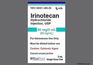 yellow - Irinotecan Hydrochloride 40mg/2mL Solution for Injection