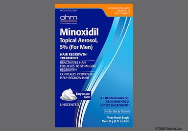 white - Minoxidil (For Men) 5% Topical Aerosol Foam