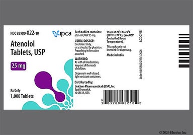 White Round 19 And Re - Atenolol 25mg Tablet