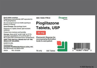 White Round C79 - Pioglitazone Hydrochloride 30mg Tablet
