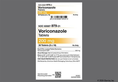 White Oval CC - Voriconazole 200mg Tablet