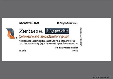 White, Yellow Not applicable - Zerbaxa 1.5g Powder for Injection