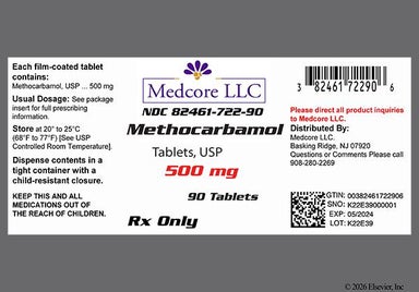 White Round G173 - Methocarbamol 500mg Tablet