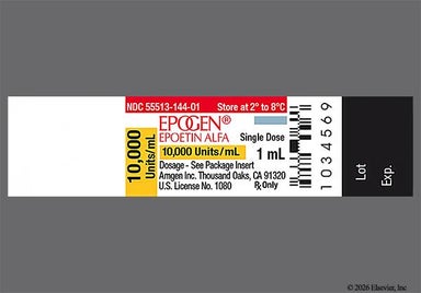 Colorless Not applicable - EPOGEN 10,000units/mL Solution for Injection