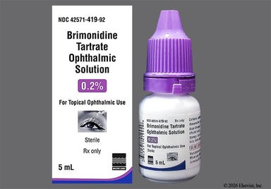 Green-yellow Not applicable - Brimonidine Tartrate 0.2% Ophthalmic Solution