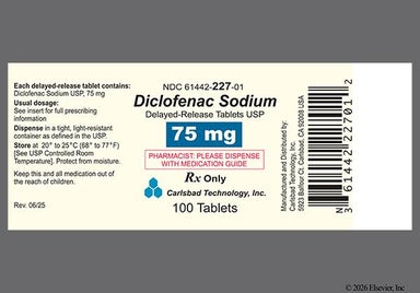White Round 7 - Diclofenac Sodium 75mg Delayed-Release Tablet