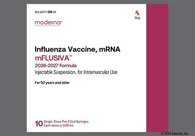 White Not applicable - mFLUSIVA Trivalent 2026-2027 Preservative-Free Formula 50 and Older Pre-Filled Syringe Suspension for Injection