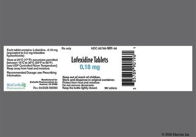 Peach Round LFX - Lofexidine 0.18mg Tablet