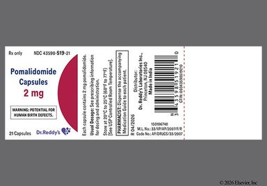 Green, Purple Capsule LOGO 2mg 519 - Pomalidomide 2mg Capsule