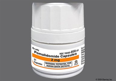 Orange, Red Capsule PLM 2 - Pomalidomide 2mg Capsule