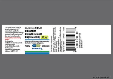 Blue, Green Capsule A 158 - Duloxetine 60mg Delayed-Release Capsule