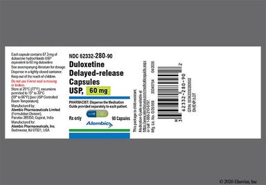 Blue, Green Capsule A 158 - Duloxetine 60mg Delayed-Release Capsule