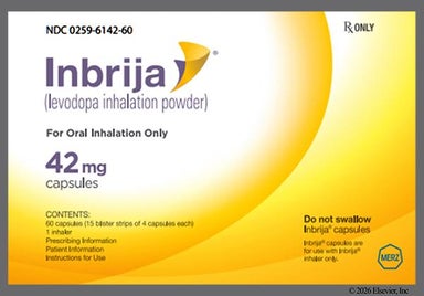 White Capsule A42 - Inbrija 42mg Powder for Inhalation