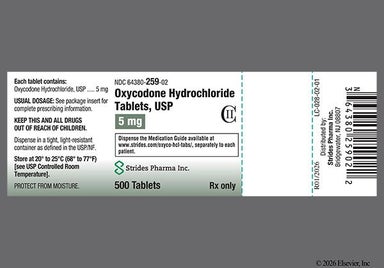 White Round 4810 - Oxycodone Hydrochloride 5mg Tablet