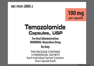White, Purple Capsule NSP 100mg - Temozolomide 100mg Capsule
