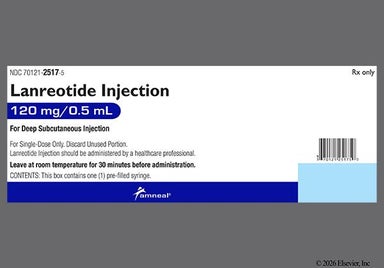 Yellow Not applicable - Lanreotide 120mg/0.5mL Solution for Injection