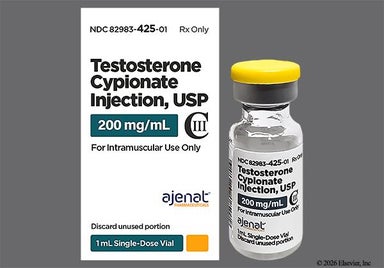 Yellow Not applicable - Testosterone Cypionate 200mg/mL in Oil for Injection