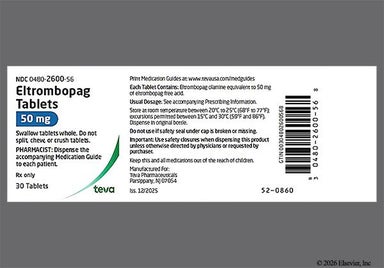 Blue Round A153 - Eltrombopag Olamine 50mg Tablet
