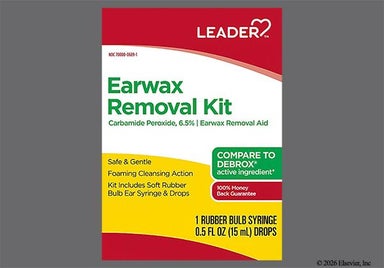Not applicable - Leader Earwax Removal 6.5% Kit