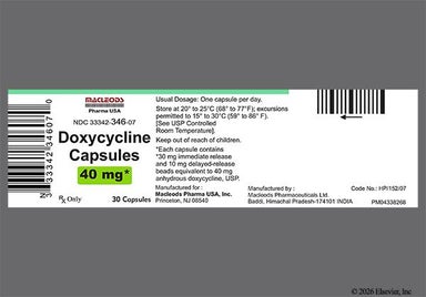 Beige Capsule T42 - Doxycycline Monohydrate 40mg Capsule