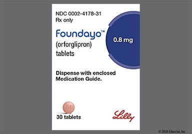 Pink Round G1 - Foundayo 0.8mg Tablet