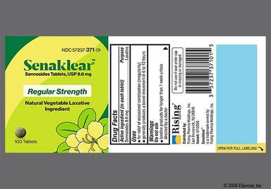 Brown Round S8 - Senaklear Regular Strength 8.6mg Tablet