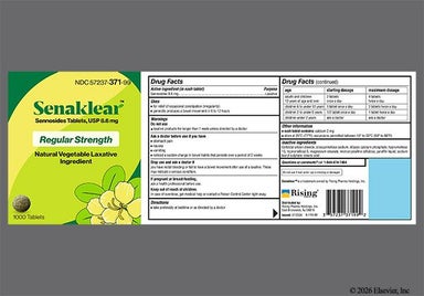 Brown Round S8 - Senaklear Regular Strength 8.6mg Tablet