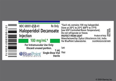 Yellow Not applicable - Haloperidol Decanoate 100mg/mL Solution for Injection