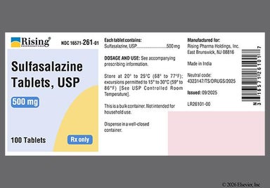Gold Round SUL - Sulfasalazine 500mg Tablet