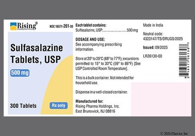 Gold Round SUL - Sulfasalazine 500mg Tablet