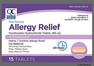 Pink Oblong SG 202 - Quality Choice Allergy Relief 180mg Tablet